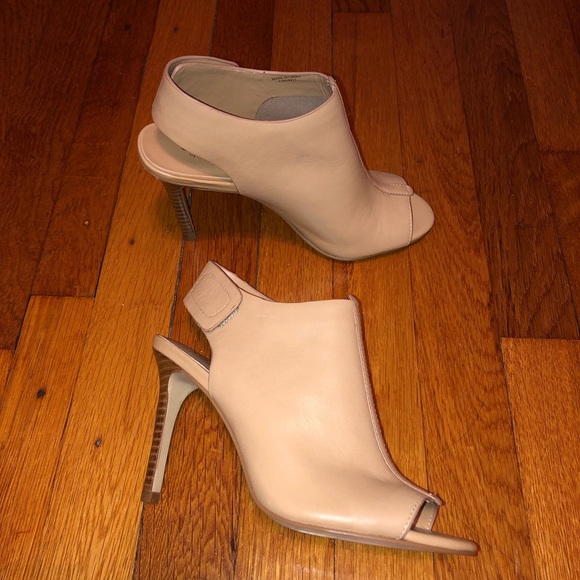 charles david peep toe booties